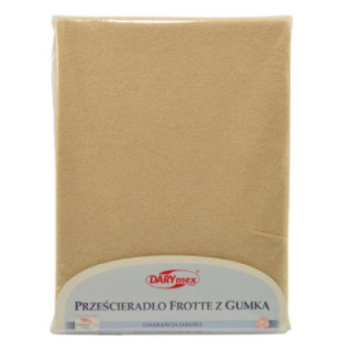 Prześcieradło Frotte 140x200cm jasny beż